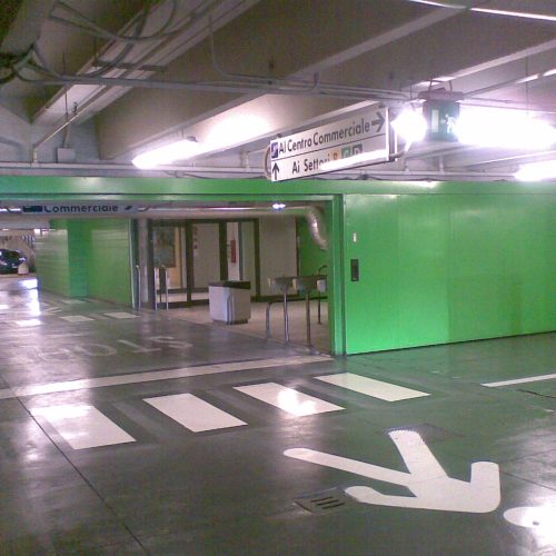 Restyling integrale di segnaletica e arredo parcheggio
